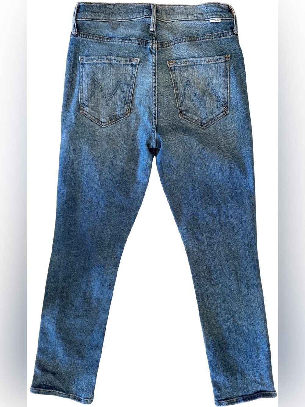 Mother Denim The Mid Rise Dazzler Ankle Camp Expert Blue Jeans Size 27 Stretch - Picture 12 of 13